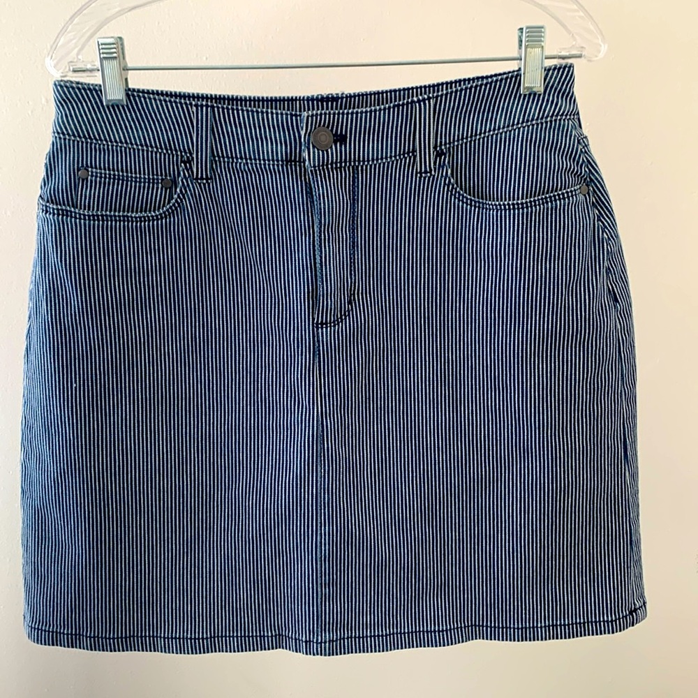 Engineer stripe workwear style Denim Skort